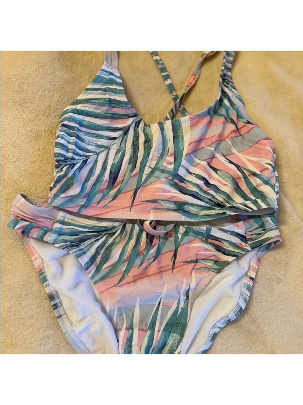 Aqua Couture Women’s Tropical Print Bikini Set